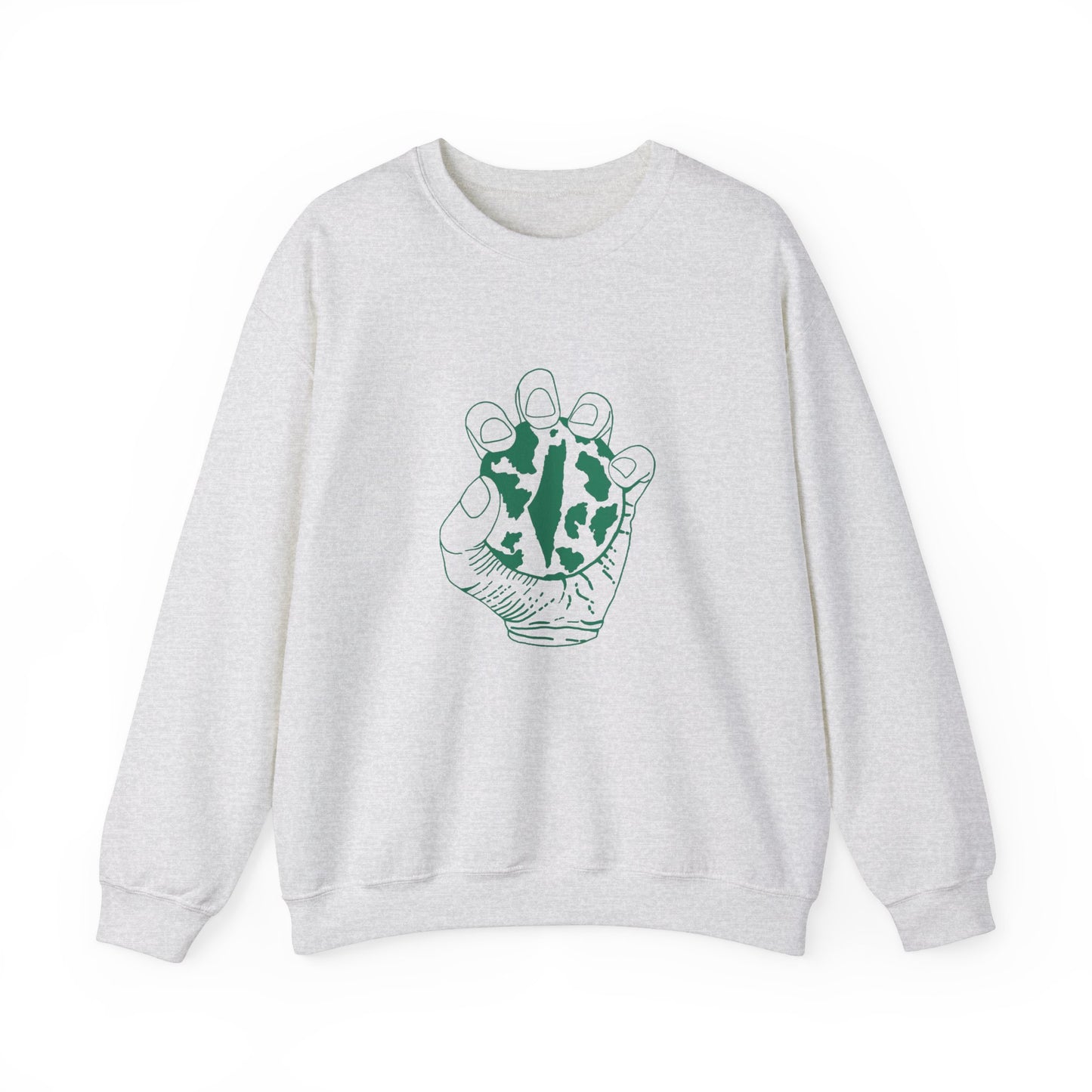 All Over The World Crewneck (Green Design)