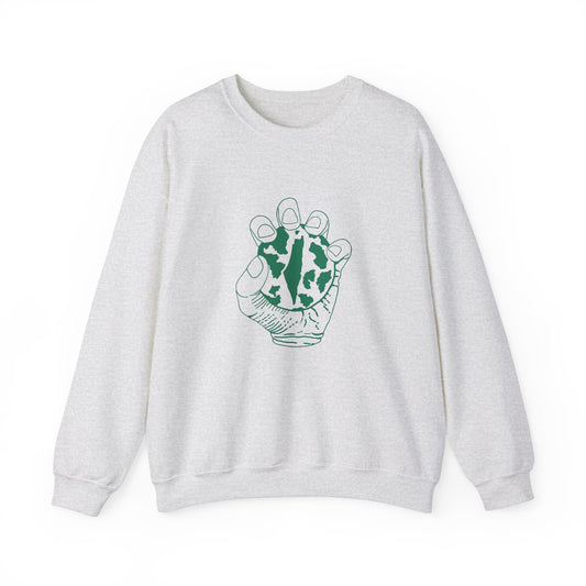 All Over The World Crewneck (Green Design)