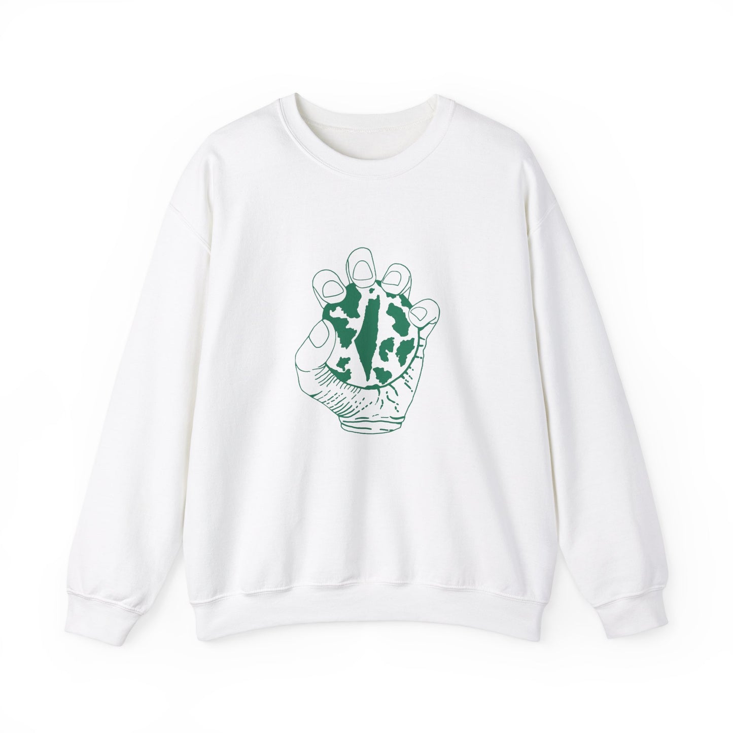 All Over The World Crewneck (Green Design)