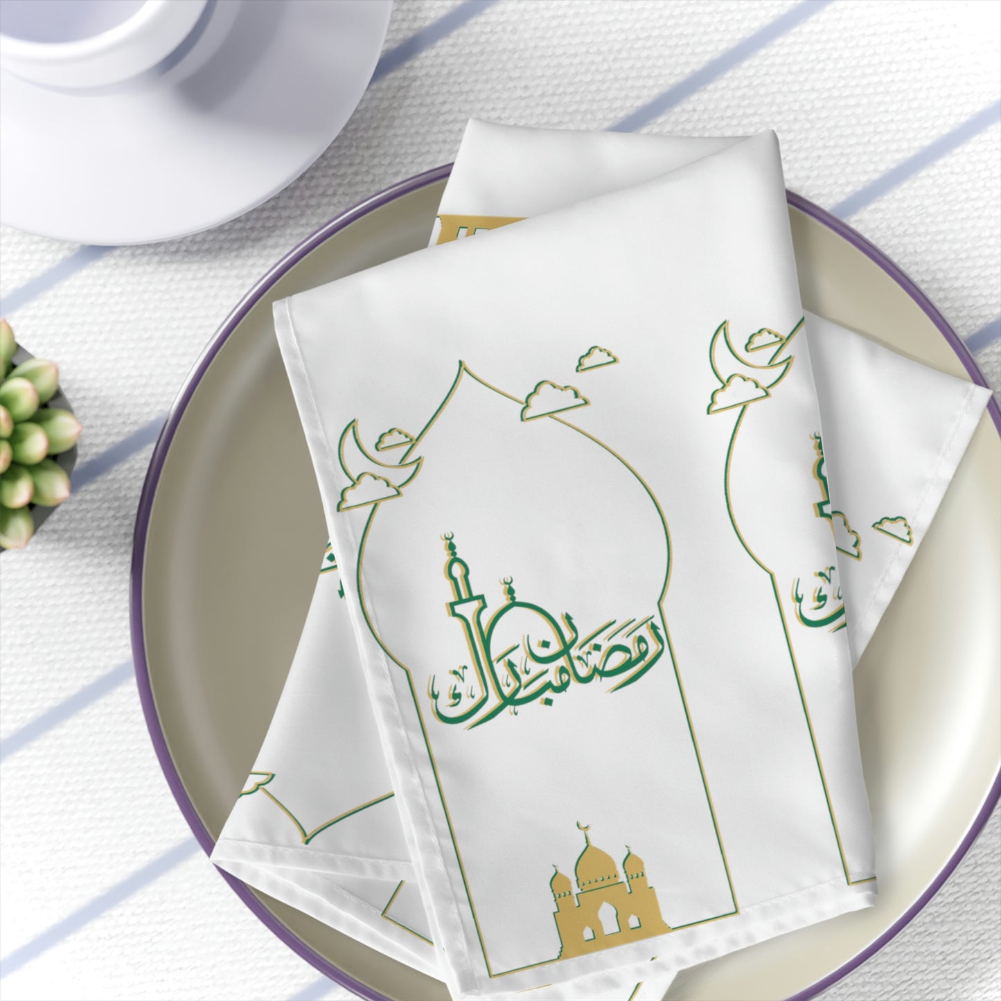 Servilletas Ramadán Mubarak (4 piezas)